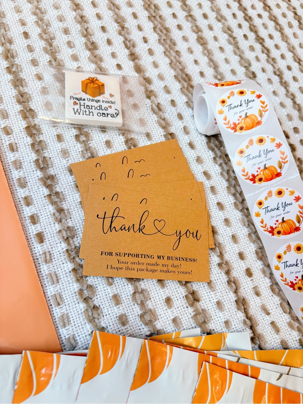 85 Piece Autumn Pumpkin Shipping Supply Bundle 🍂🍁 - Picture 4 of 4
